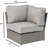 Chaise de coin en coin Shick entièrement assemblée avec coussins
