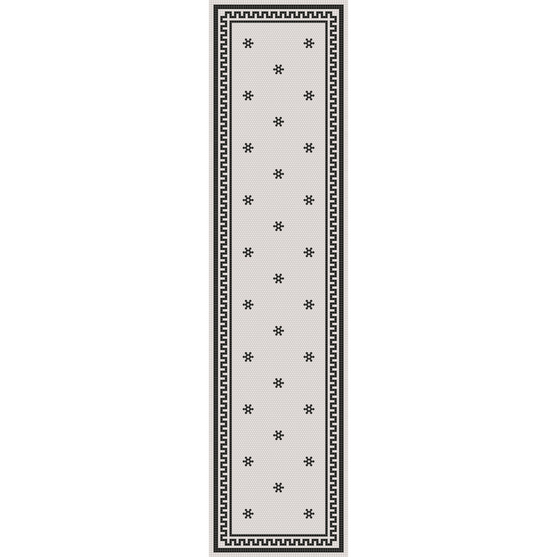 Tapis en vinyle Tuxedo facile à nettoyer, Tapis de couloir 2 pi x 8 pi