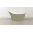 Amalfi Painted 64.25" x 31.25" Freestanding Soaking Bathtub in Volcanic Limestone™ with Overflow Hole