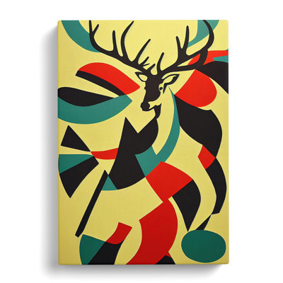 Abstract Stag Art No.2 - Wall Art