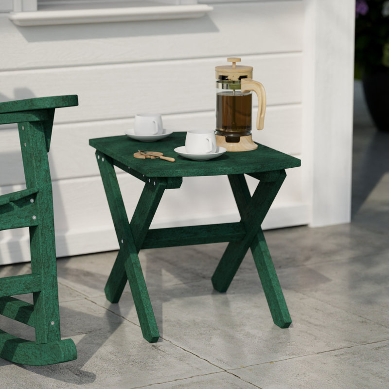 Classic Rectangular Side Table, Turf Green