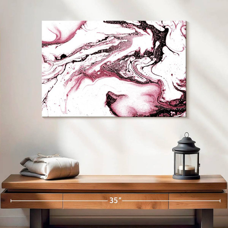Abstrait prune Avery, H 16 po x l 24 po