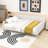 Elegant Linen Upholstered Daybed with Armrests-1779101826-1779101824
