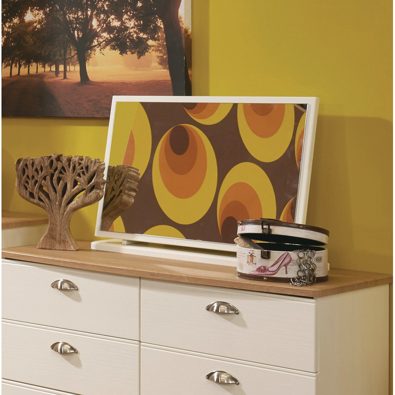 Fully Assembled Murier Dresser Mirror, Cream Ash