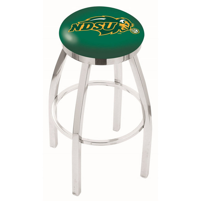 NCAA Swivel Counter and Bar Stool, North Dakota State - Green, "Counter Stool (25" Seat Height)"