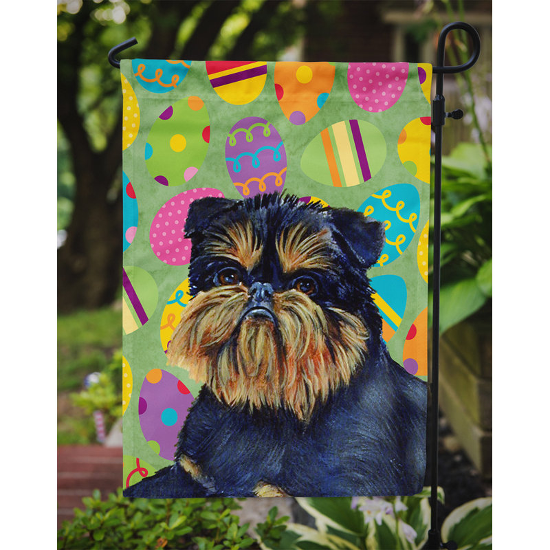 Drapeau de jardin Atara, Griffon bruxellois (noir et brun)