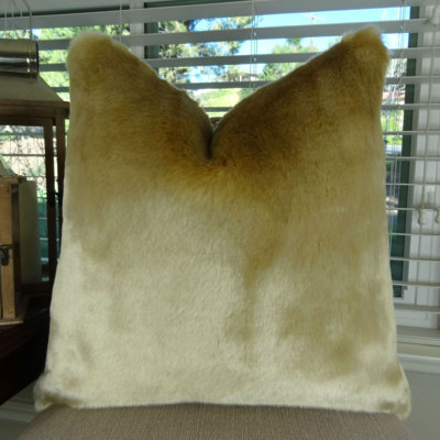 Luxury Tissavel Faux Fur Throw Pillow