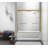 54.33" - 60" W x 60" H Double Sliding Semi-Frameless Tub Door-85752657
