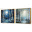 Birch Woods Gilded Pathway I - ensemble de 2 boules carrées-931376393-931376397