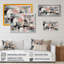 Kaydence, harmonies abstraites roses de forme II sur toile-88519355-88519350