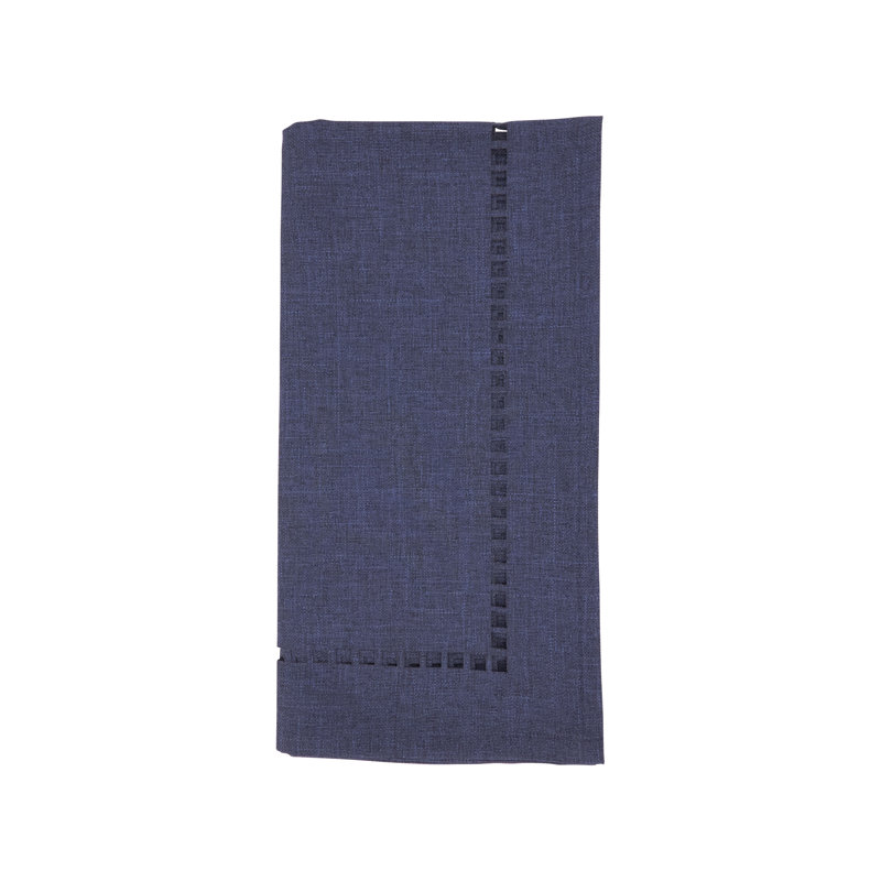 Laser-Cut Hemstitch Napkin (Set of 4), Navy