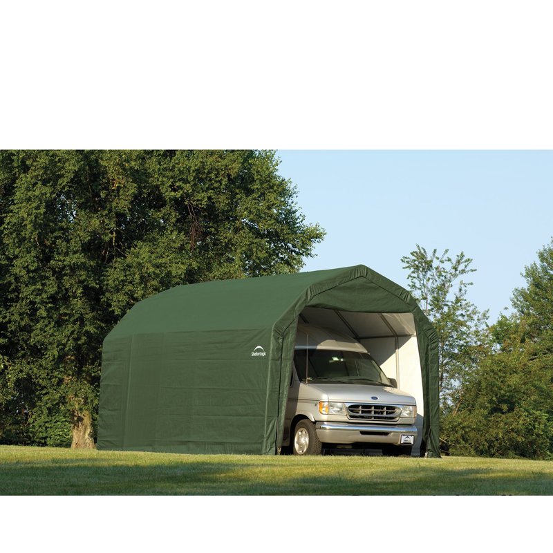 ShelterCoat 12 x 24 ft. Garage Barn STD, 107.85" H x 142" W x 289.07" D, Green