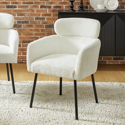 Turgeon Boucle Dining Chair With Adjustment Feet