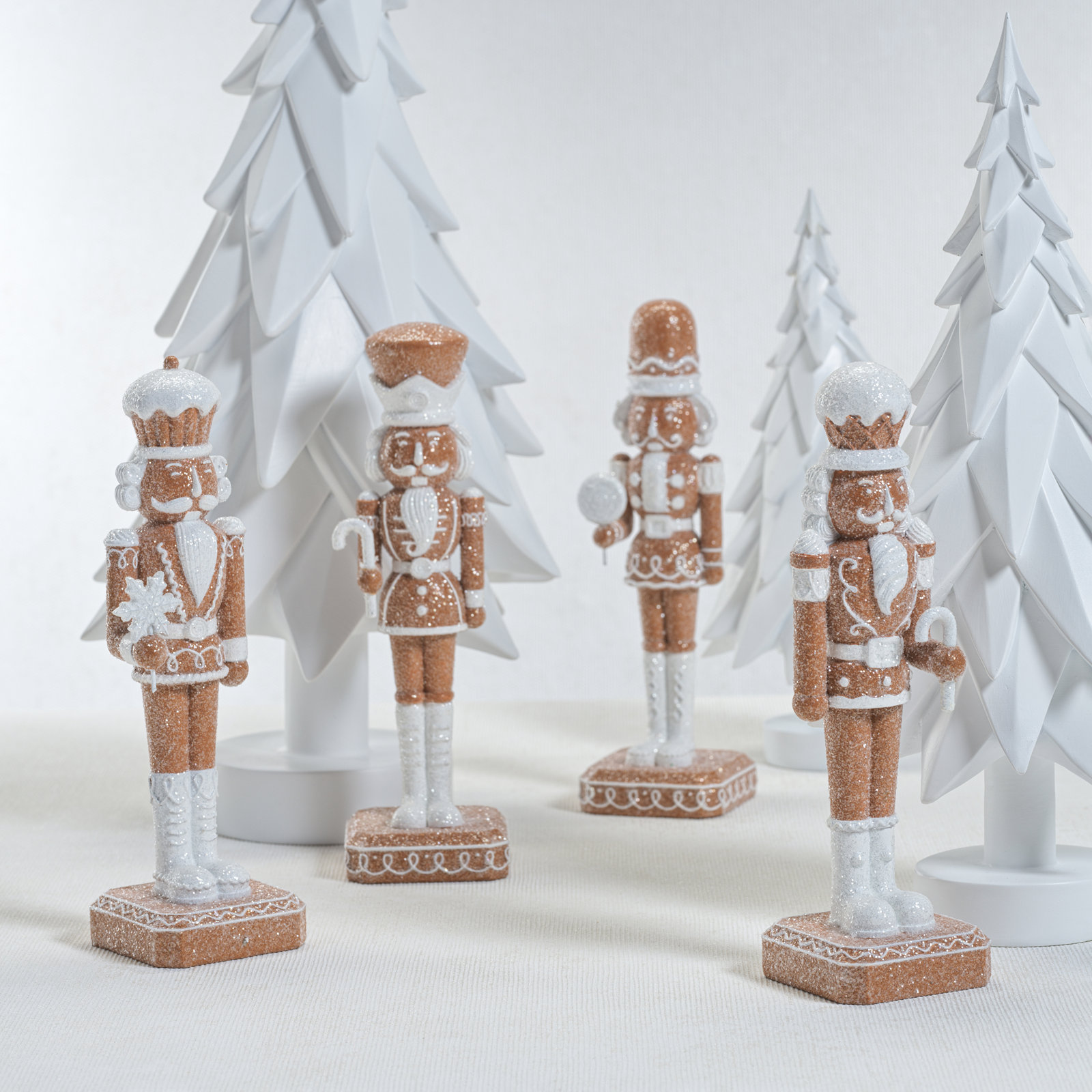 4-Piece Gingerbread Soldier Nutcracker Set