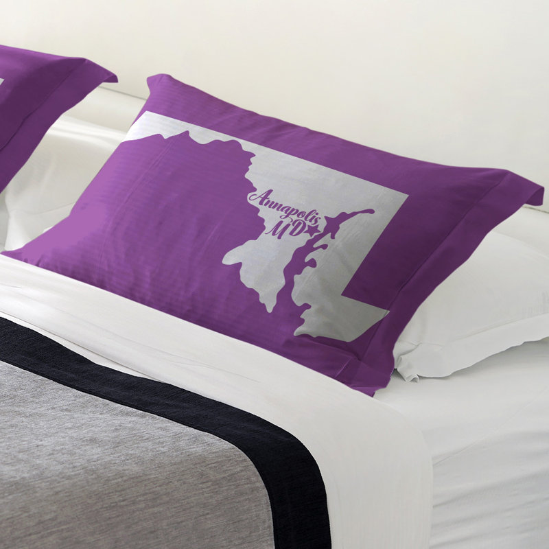 Pillow Sham, Standard/Twin, Microfiber, Purple