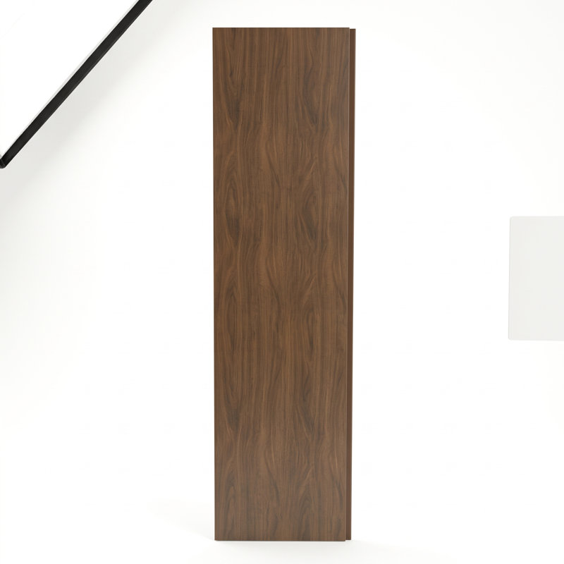 Panneau mural ANYIPRO 8 mm HPL Shiplap, 96 po x 15,75 po, noyer foncé, classe A, Dark Walnut