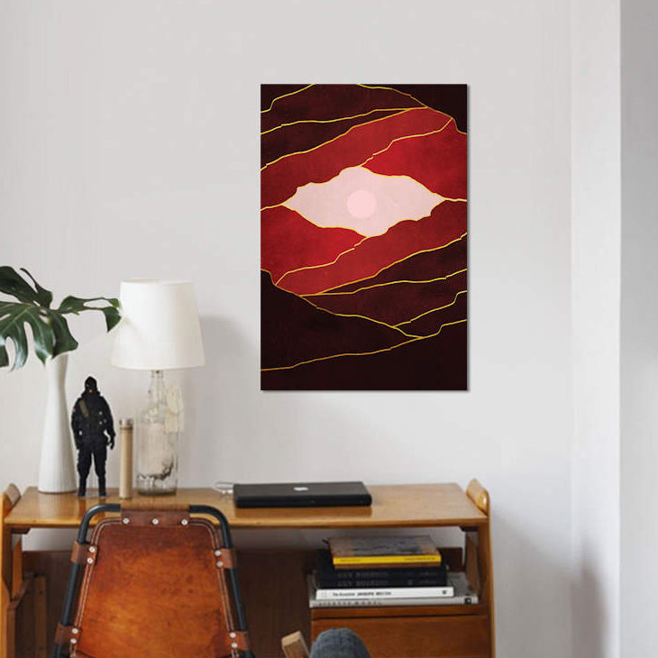 « artful crépuscule v », impression sur toile, H 40 po x l 26 po x P 1,5 po, Toile tendue, Pas de tapis