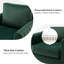 Fauteuil club en velours Gillette-107593885