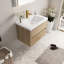 Lavabo de meuble-lavabo de salle de bain 30 po. Magnifique beauté en chêne naturel. Rangement en forme de U. Comptoir en résine de pierre. Tiroir à fermeture en douceur pour un fonctionnement silencieux. Installation simple. 24V15-30Non 30 po avec lavabo.