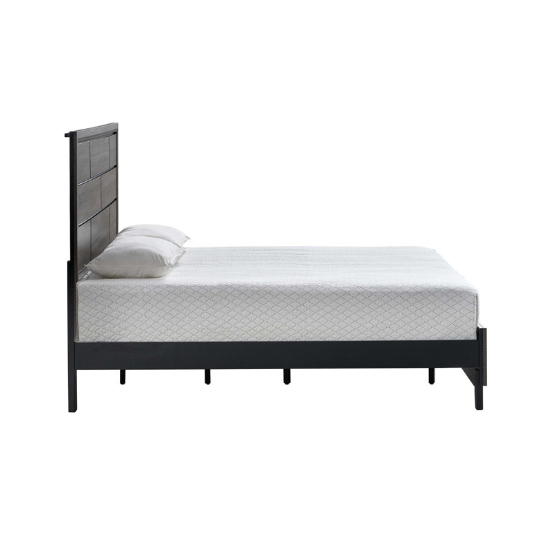 Très grand lit (matelas non inclus), Gris