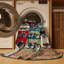 Machine Washable Transportation Brown Area Rug-1046953387