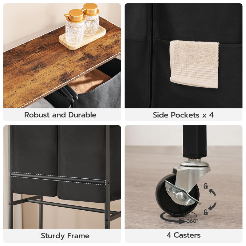 Rolling Laundry Hamper