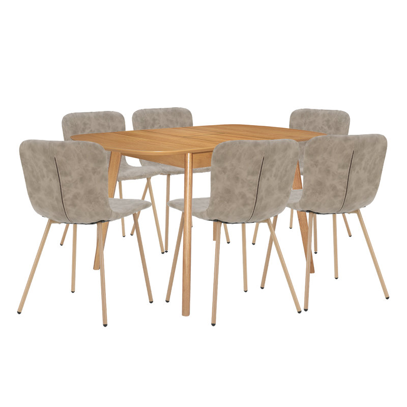 Balani 6 - Person Butterfly Leaf Dining Set
