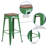 Geraldine 30" High Backless Metal Barstool with Square Wood Seat-1701906596
