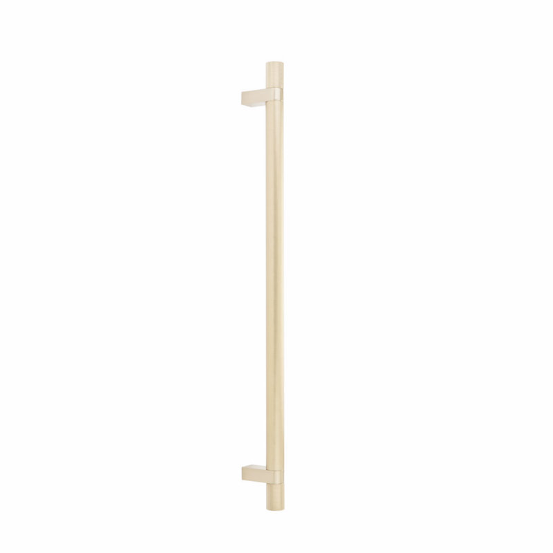 Poignée de meuble rectangulaire / émaillée 18 po Emtek Select, 18", Laiton satiné