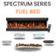 Vegas 72-Inch Wall Mounted Electric Fireplace | Fully Assembled | 3-Sided Panoramic Flame | Remote Control | LED Side Lights-945105109