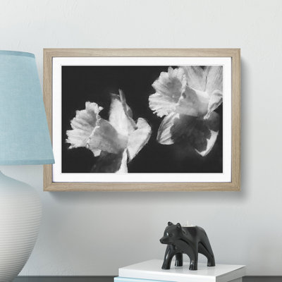 Pair Of Daffodils - Single Picture Frame Print on MDF