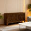 Buffet 4 portes avec rangement et pieds robustes-506943149