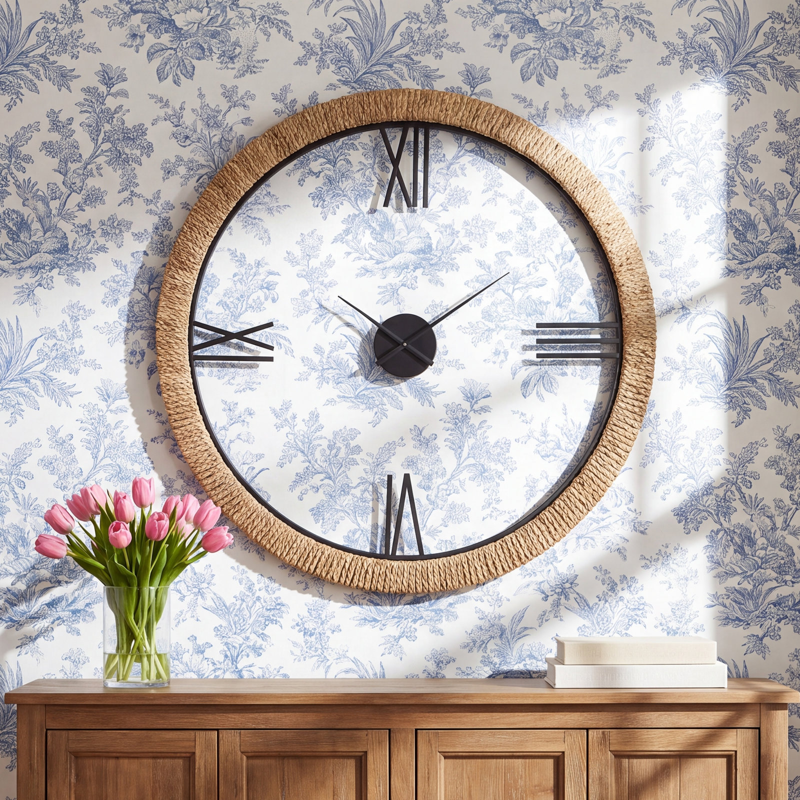 Nelsie Banana Leaf Wall Clock