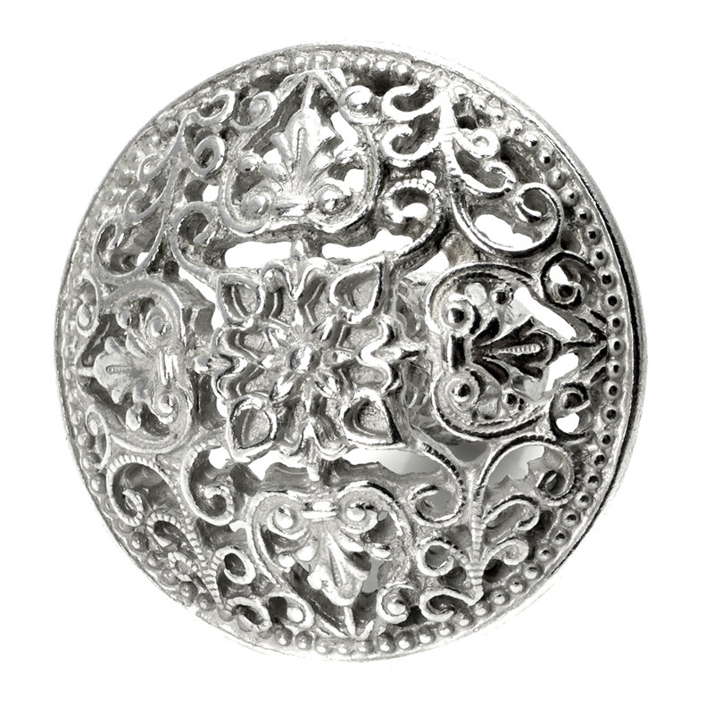 Juliane Grace large knob in Gilded Mercury, Chrome