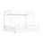 Twin XL Over Queen Bunk Bed - Convertible & Heavy Duty Metal Frame-1263812780