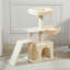 Petit arbre à chat pour chats d'intérieur, mignonne tour de chat de 32 po avec rampe à griffes en sisal, hamac douillet et perchoir de lit amovible pour chatons-683567678