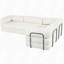 Canapé-lit modulaire en tissu de polyester-289160235