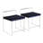 Derik 19 " H Velvet Upholstered Metal Side Chair-624831418-634127307