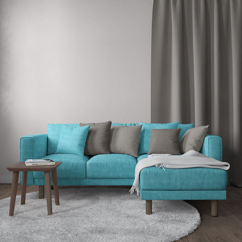 Tissu Abbeyshea Devine Chenille par The Yard, Bleu sarcelle