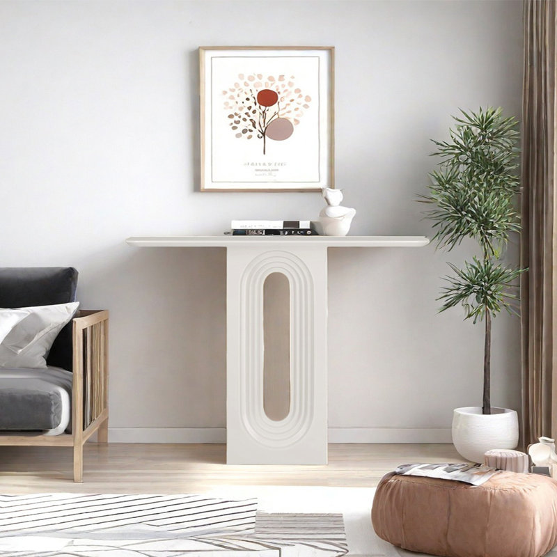 Yanell, White, 35.43" H x 39.37" W x 11.81" D