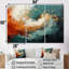 Orange et marbre doré, lave III - art mural abstrait-1197033956-1197033952