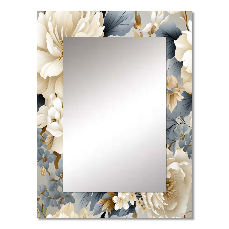 Motif victorien Landers Urban Victorian Splendor - miroir décoratif floral, 32 po x 24 po