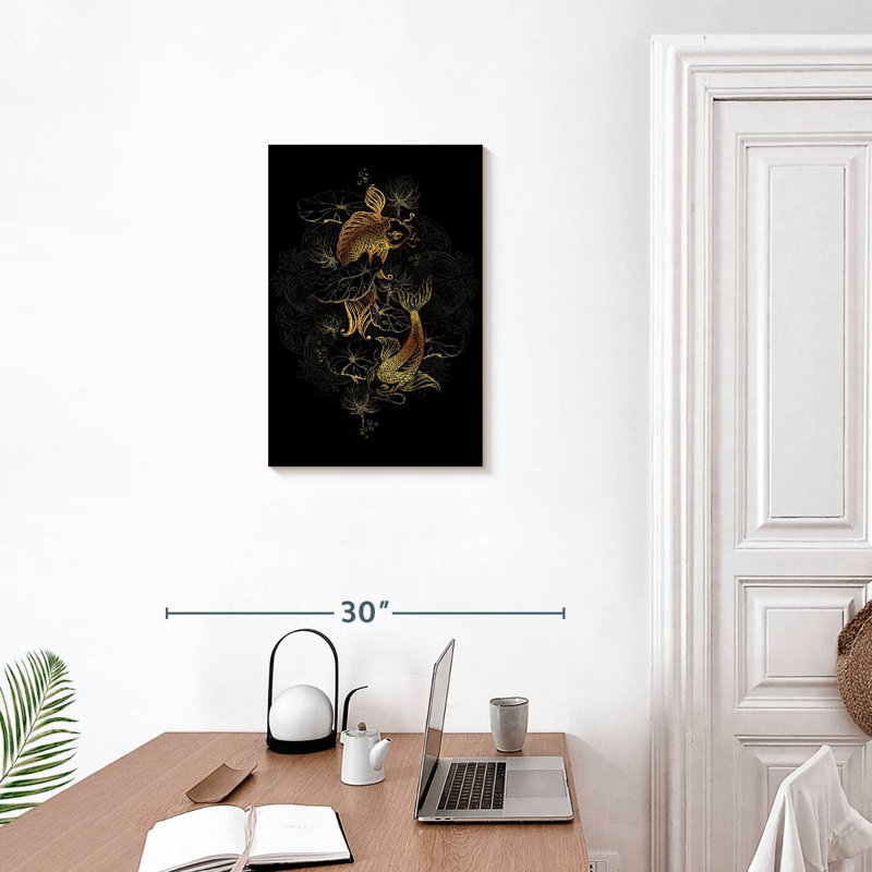 Brampt Golden Koi, 24" H x 16" W