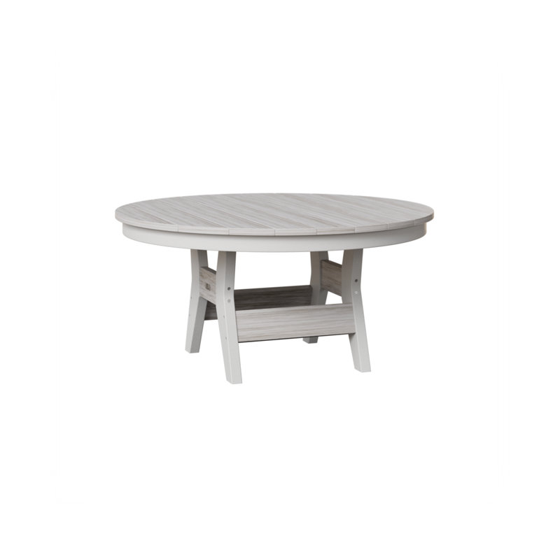 Table de conversation berlinoise Berlin, H 17,25 po x l 38 po x P 38 po, Coquillage