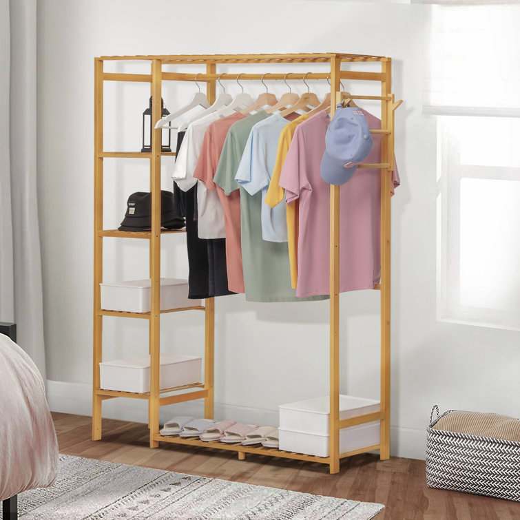 https://assets.wfcdn.com/im/24059598/resize-h755-w755%5Ecompr-r85/2021/202121995/6+Tiers+Closet+Wardrobe+Organizer+Stand%2C+with+Hat+Hooks+Coat+Bamboo+Pants+Rack%2C+for+Home.jpg