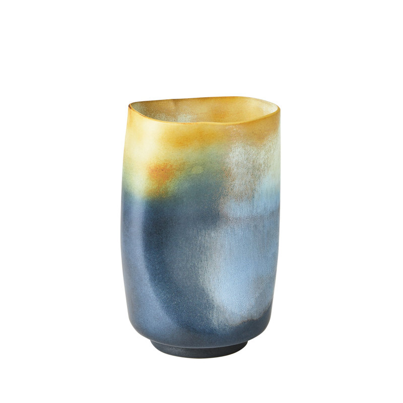 Vase de table en porcelaine fait à la main, H 16,25 po x l 9,75 po x P 8,5 po