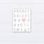 « i love you from a to z », art sur toile