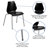Oliverson Modern Plastic Contoured Stacking Lobby Chairs-31020528