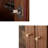 Simple solid wood glass pantry sideboard