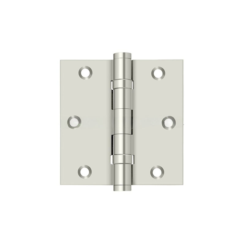 102'' x 102'' Butt Bearing Hinge, Polished Nickel